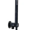Paffoni Stick - Juego De Cabezal De Ducha, Soporte Y Manguera, Negro Mate ZDUP094NO