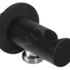 Sapho Accesorios - Codo De Pared Con Soporte, Redondo, Negro Mate SG203NE -Baño Suministros Tienda 0839f15a3bba9269f823501e
