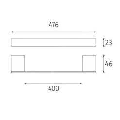 Nimco Kibo - Toallero, Longitud 400 Mm, Negro Mate Ki-14046-90 -Baño Suministros Tienda 08ddb9267a95e7d6158722e3