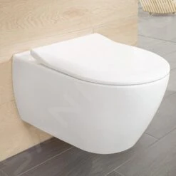 Villeroy & Boch Subway 2.0 - Inodoro Suspendido Con Asiento SoftClose, DirectFlush, Blanco Alpino 5614R201 -Baño Suministros Tienda 08e272df42a701379e7d05bf