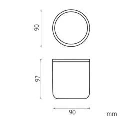 Nimco Kora - Dóza Na Kosmetické Potřeby, Blanco KO 24051-05 -Baño Suministros Tienda 091bde90dfdccac01003be0f