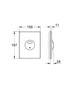 Grohe Skate - Pulsador De Descarga Cromo Mate 38862P00 -Baño Suministros Tienda 0a14607f86446e80e5a526c2