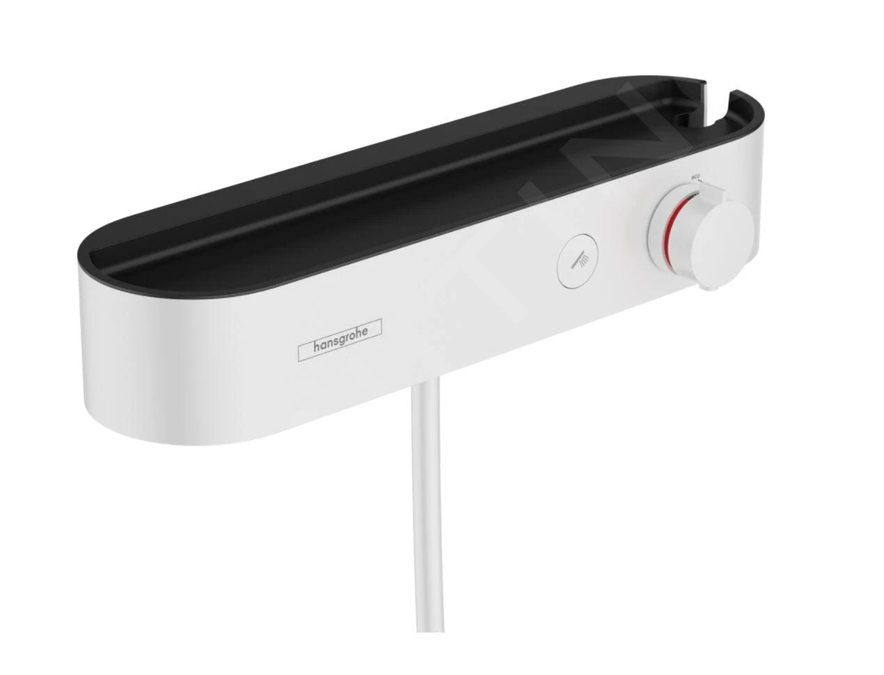 Hansgrohe WallStoris - Conjunto De Cabezal De Ducha 105, 3 Chorros, Termostato Y Accesorios De Baño, Blanco Mate 24250700 6 Hansgrohe WallStoris - Conjunto De Cabezal De Ducha 105, 3 Chorros, Termostato Y Accesorios De Baño, Blanco Mate 24250700 - Imagen 4