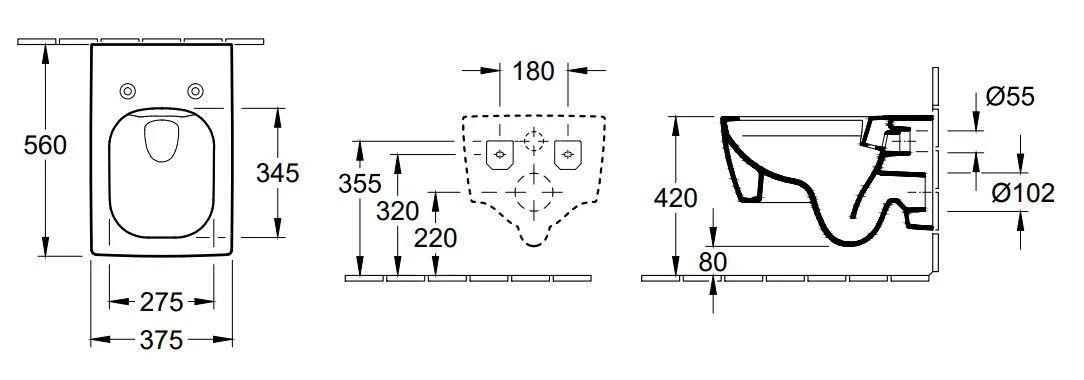 Villeroy & Boch Memento 2.0 - Inodoro Suspendido, Desagüe Posterior, DirectFlush, CeramicPlus, Blanco Alpino 4633R0R1 4 Villeroy & Boch Memento 2.0 - Inodoro Suspendido, Desagüe Posterior, DirectFlush, CeramicPlus, Blanco Alpino 4633R0R1 - Imagen 2