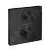 Hansgrohe Ecostat Square - Grifo Termostático Empotrado Para 2 Aparatos, Negro Mate 15714670
