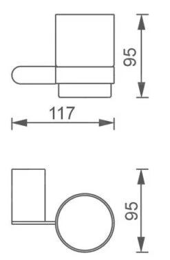 Novaservis Titania Naty - Vaso Para Cepillos De Dientes Con Soporte, Vidrio Opalino/cromo 66606,0 -Baño Suministros Tienda 0e6442de7a0d10a5d3dd092c