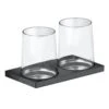 Keuco Edition 11 - Vaso Para Cepillos De Dientes Con Soporte, Cristal/cromo Negro 11151139000 -Baño Suministros Tienda 10408b8ef2d53f1f4771a18b