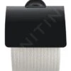 Duravit Starck T - Portarrollos Con Tapa, Mate Negro 0099404600