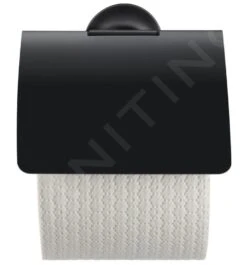 Duravit Starck T - Portarrollos Con Tapa, Mate Negro 0099404600