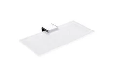 Nimco Kibo - Estante, Longitud 200 Mm, Cristal Mate/cromo Ki 14091B-1U-20-26