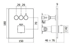 Paffoni Compact Box - Grifo Empotrado Termostático, Para 3 Dispositivos, Blanco Mate CPT519BO -Baño Suministros Tienda 10860b2a999ed95b8fb427d2