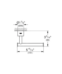 Grohe Atrio - Portarrollos, Cromo 40313003 -Baño Suministros Tienda 13ea15942e928c91bd50477b