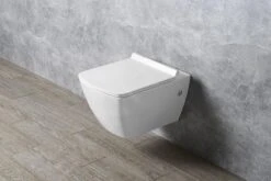 Sapho Isvea Purity - Inodoro Suspendido Con Ducha De Bidé, Blanco 10PL02007-DL -Baño Suministros Tienda 14a370f95734ae9d9bb40f9e