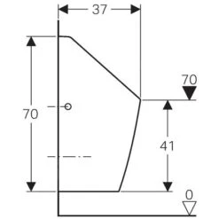 Geberit Urinarios - Urinario Selva Sin Agua, Blanco 116.081.00.1 -Baño Suministros Tienda 153d70ddf1d0e7d24b01b360