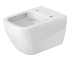 Duravit Happy D.2 - Inodoro Suspendido, Rimless, Con WonderGliss, Blanco Alpino 22220900001