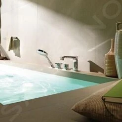 Axor Citterio E - Grifo Termostático De Bañera De 4 Orificios, Cromo 36410000 -Baño Suministros Tienda 1e3e72a28c3c775b650ba91e