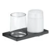 Keuco Edition 11 - Dispensador De Jabón Y Vaso Con Soporte, Cristal/cromo Negro 11153139000 -Baño Suministros Tienda 1eb4bdd912dedb74c01834bd