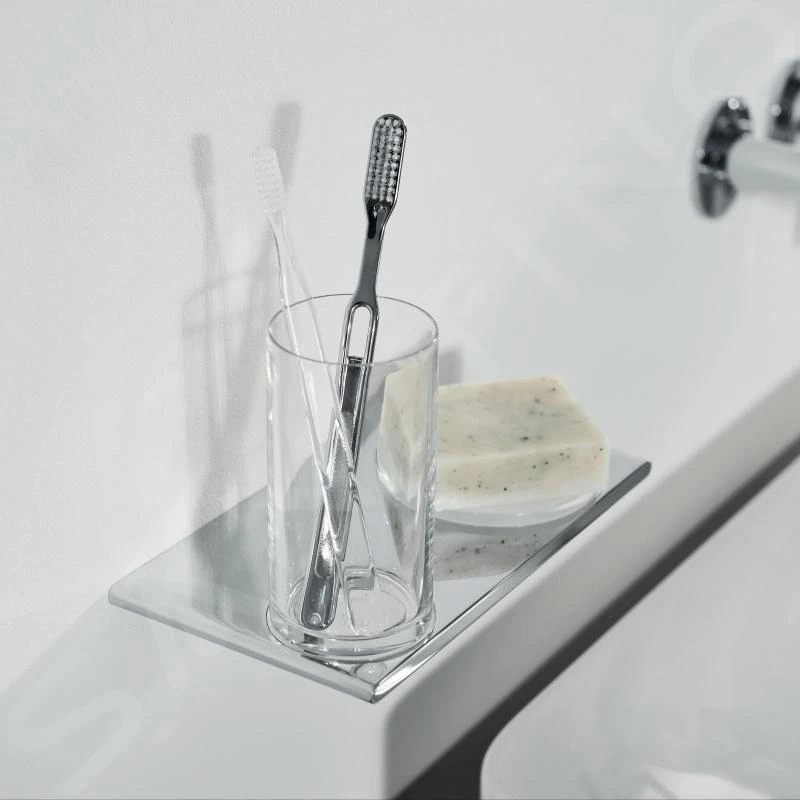 Keuco Edition 400 - Vaso Para Cepillos De Dientes Y Jabonera Con Soporte, Cristal/cromo 11556019000 6 Keuco Edition 400 - Vaso Para Cepillos De Dientes Y Jabonera Con Soporte, Cristal/cromo 11556019000 - Imagen 4