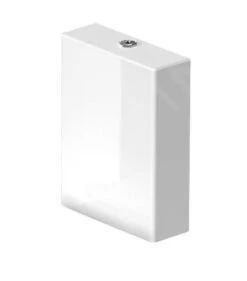 Duravit Viu - Cisterna De Descarga 485x375x130 Mm, Entrada Lateral, Dual Flush, Con WonderGliss, Blanco Alpino 09420000851