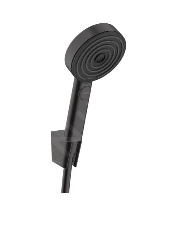 Hansgrohe Pulsify Select - Conjunto De Cabezal De Ducha, 3 Chorros, Soporte Y Manguera 1250 Mm, Negro Matee 24302670