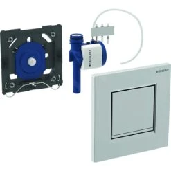 Geberit Sistemas De Descarga De WC - Pulsador Neumático De Descarga De Urinario Typ 30, Cromo Brillante/cromo Mate 116.017.KN.1 -Baño Suministros Tienda 23c7ebfa7c66f0836b4e26b2