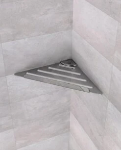 Sapho Accesorios - Estante De Esquina, 178x178 Mm, Acero Inoxidable Pulido PT004 -Baño Suministros Tienda 23c7f9a7c3206102a717cb39