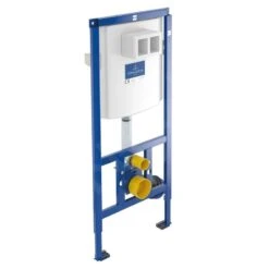 Villeroy & Boch O.novo - Conjunto De Módulo De Instalación ViConnect, Inodoro Y Asiento, DirectFlush, SoftClosing, Y Pulsador E200, Blanco 5660D301 -Baño Suministros Tienda 241dd84f7d57dd65ed039d9f