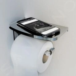 Steinberg 450 - Portarrollos Con Estante, Cromo 450 2820 -Baño Suministros Tienda 268d0e0fe5ac139e2ffdf7d9