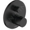 Duravit C.1 - Grifo Termostático Empotrado De Ducha, Negro Mate C14200016046