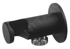 Sapho Accesorios - Codo De Pared Con Soporte, Redondo, Negro Mate SG203NE -Baño Suministros Tienda 2a6d6233f8392ee17665a1c9