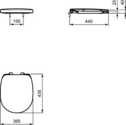 Ideal Standard Connect Freedom - Asiento De WC Con Bisagras Reforzadas, Blanco E824401 -Baño Suministros Tienda 2b3649cdcf3145f7c044202d