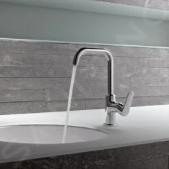 Kludi Objekta - Grifo Monomando De Lavabo Con Caño Giratorio, Cromo 320230575 -Baño Suministros Tienda 2cd0c853864cf9da4282cfea