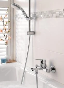 Grohe Vitalio Go - Conjunto De Alcachofa De Ducha, 1 Chorro, Barra Y Manguera, Cromo 26196000 -Baño Suministros Tienda 2f88d0662df46e0af8cb8cee