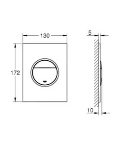 Grohe Nova Cosmopolitan S - Pulsador De Descarga, Hard Graphite 37601A00 6 Grohe Nova Cosmopolitan S - Pulsador De Descarga, Hard Graphite 37601A00 -Baño Suministros Tienda 2fd556f2f40993a0fdafa3a3