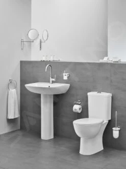 Grohe Bau Ceramic - Conjunto De Inodoro Completo Con Cisterna Y Asiento Softclose, Rimless, Blanco Alpino 39604000 -Baño Suministros Tienda 398fee55852cc741a354ddb8