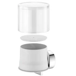 Keuco Reva - Dispensador De Jabón Con Soporte, Cristal Mate/cromo 12852019000 -Baño Suministros Tienda 3ab83bf21114caa1f6ed3238