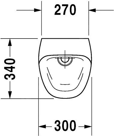 Duravit DuraStyle - Urinario, Control Electrónico, Entrada De Agua Posterior, Rimless, Con WonderGliss, Blanco 28063100001 4 Duravit DuraStyle - Urinario, Control Electrónico, Entrada De Agua Posterior, Rimless, Con WonderGliss, Blanco 28063100001 - Imagen 2