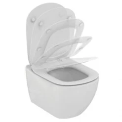 Ideal Standard ProSys - Conjunto De Módulo De Instalación Empotrado, Inodoro Y Asiento Tesi, Pulsador Oleas M1, Aquablade, SoftClose, Blanco ProSys80M SP76 -Baño Suministros Tienda 3b1bfc7141f172361a1adb82 1