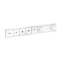 Hansgrohe RainSelect - Grifo Empotrado Para 4 Aparatos, Blanco Mate 15382700