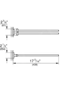 Grohe Essentials - Portatoallas, Grafito Oscuro Cepillado 40371AL1 -Baño Suministros Tienda 3bab76a928bbfcad357fb6c1