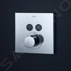 Axor ShowerSelect - Termostato Empotrado Para 2 Dispositivos, Cromo 36715000 -Baño Suministros Tienda 3ccf480a18e33ae88a80c2c9
