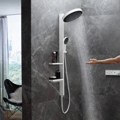 Hansgrohe Rainfinity - Conjunto De Ducha Showerpipe 360, 1jet, Cromo 26842000 -Baño Suministros Tienda 3d1098f94ce13127e49be501