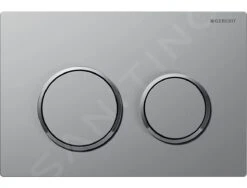 Geberit Omega20 - Pulsador De Descarga, Easy To Clean, Cromo Mate/cromo Brillante 115.085.JQ.1