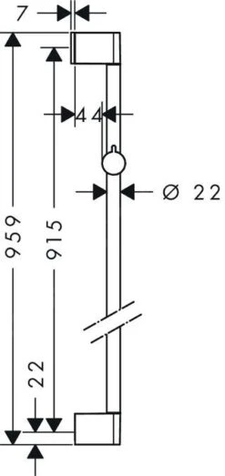 Hansgrohe Unica&apos;Croma - Barra De Ducha 900 Mm, Cromo 26506000 -Baño Suministros Tienda 43d56ed9957cd8be3e1e3077