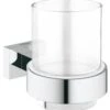 Grohe Essentials Cube - Vaso Con Soporte, Cromo 40755001 -Baño Suministros Tienda 45b0b2d7c38d1ff43f3caf2d
