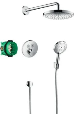 Hansgrohe Raindance Select S - Conjunto De Ducha 240 Con Termostato ShowerSelect S, 2 Chorros, Cromo 27297000