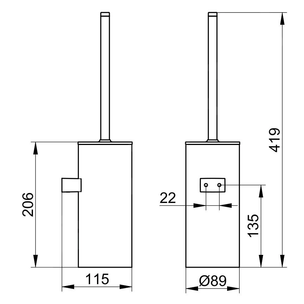 Keuco Collection Moll - Escobilla De WC Con Soporte, Antracita/cromo 12769010101 4 Keuco Collection Moll - Escobilla De WC Con Soporte, Antracita/cromo 12769010101 - Imagen 2