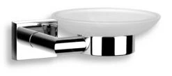 Novaservis Titania Elis - Jabonera Con Soporte, Vidrio Opalino/cromo 66436,0