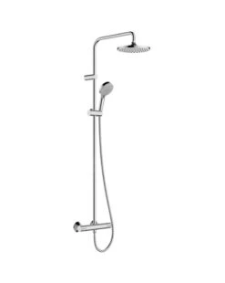 Hansgrohe Vernis Blend - Conjunto De Ducha Showerpipe 200 Con Termostato, Green, Cromo 26318000