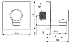 Hansa Codos De Conexión - Codo De Pared, Cromo 51180170 -Baño Suministros Tienda 4ca8a669904ad97d61c3965b